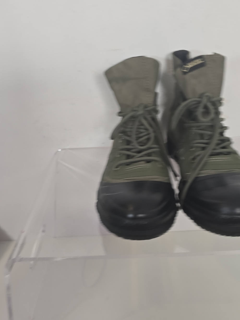 CONVERSE GORE-TEX Olive Green and Black Tactical Lace-Up Boots